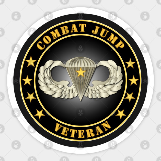 Combat Jump Veteran Sticker by twix123844